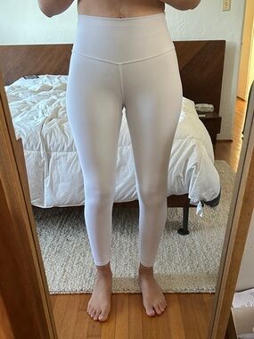 ALO Yoga White High-Rise Sculpt Leggings